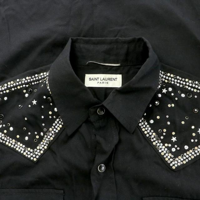 中古】サンローラン パリ カジュアルシャツ ノースリーブ レギュラー