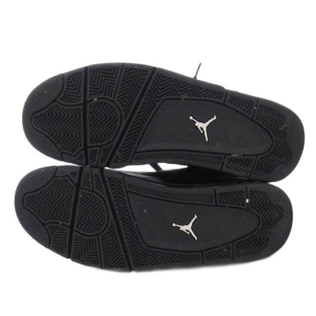 【中古】ナイキ NIKE AIR Jordan 4 RM スニーカー レザー 革 スエード ロゴ 29.5cm 黒 ブラック FQ7939-004 /JS