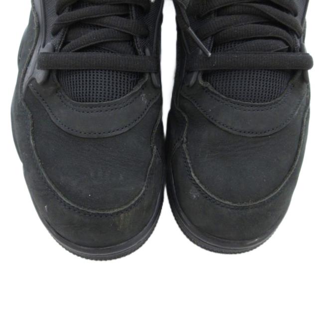 【中古】ナイキ NIKE AIR Jordan 4 RM スニーカー レザー 革 スエード ロゴ 29.5cm 黒 ブラック FQ7939-004 /JS