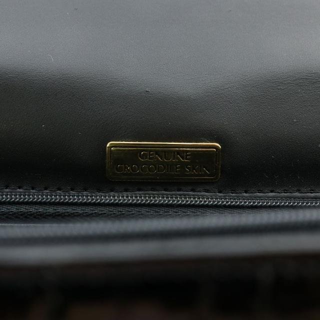 中古】JRA ハンドバッグ クロコダイル シャイニング シャイニークロコ