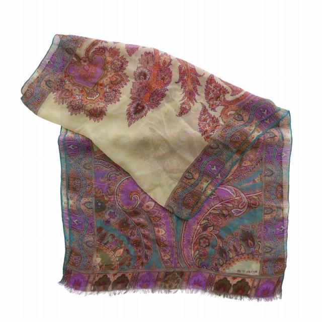 エトロ カーテン ペイズリー柄 ベージュ 左右2枚 ETRO USED エトロ カーテン ペイズリー柄 ベージュ 左右2枚 ETRO USED エトロ