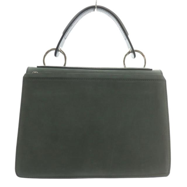 【中古】PROENZA SCHOULER ハンドバッグ ショルダー 2WAY 牛革 レザー ターンロック ロゴ 型押し グレー 中古】PROENZA SCHOULER ハンドバッグ ショルダー 2WAY 牛革 レザー