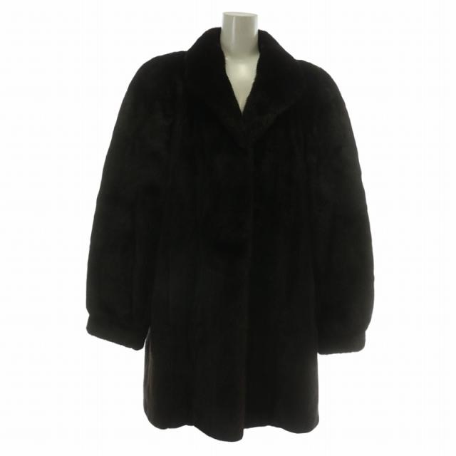 5つ星 アメリカンウルトラ ダークミンク ファーコート ミドル丈 5つ星 アメリカンウルトラ ダークミンク ファーコート ミドル丈 5つ星