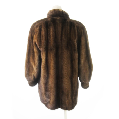 総丈93㎝ カナダ サファイアミンク ファーコート 本毛皮 XL相当 サファイヤ 総丈93㎝ カナダ サファイアミンク ファーコート 本毛皮 XL相当