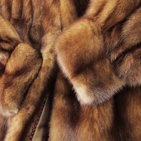 中古】ノーブランド ミンクファーコート 毛皮 サファイアミンクファー