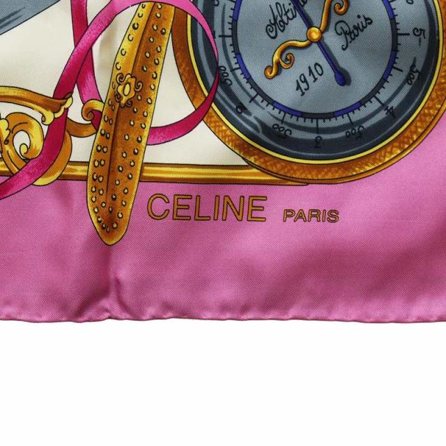 専用　【新品・CELINE】 シルクスカーフ 飛行機・気球デザイン ヴィンテージ 中古】セリーヌ CELINE 大判スカーフ ストール 絹 シルク 気球 飛行機