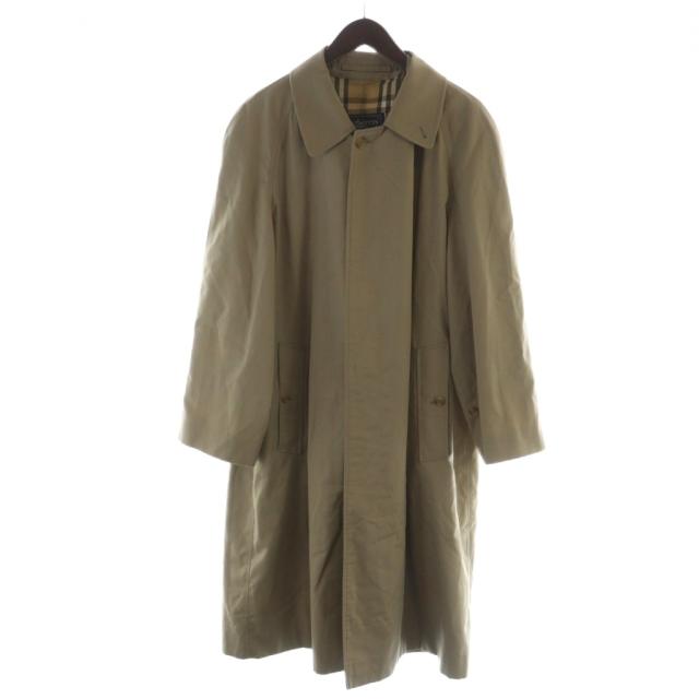 【中古】バーバリーズ Burberrys ヴィンテージ ステンカラー コート バルマカーン ノバチェック ラグラン 総裏地 茶