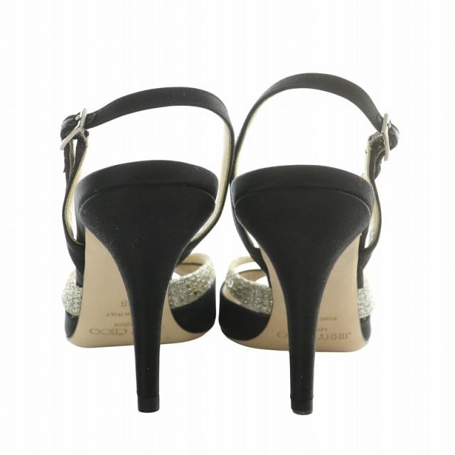 中古】ジミーチュウ JIMMY CHOO パンプス 絹 シルク オープントゥ