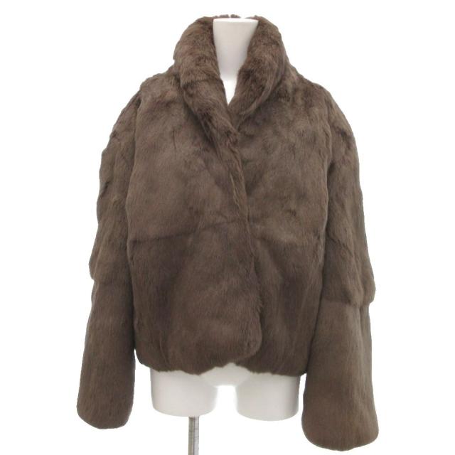 ファーコート　ショート丈　フラジール　三陽商会　毛皮　マスクラット ファーコート ショート丈 フラジール 三陽商会 毛皮 マスクラット