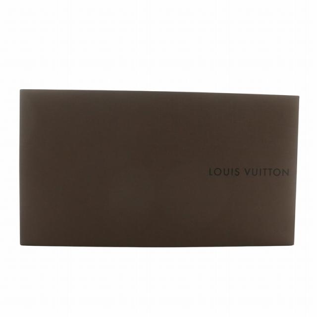 【中古】LOUIS VUITTON ミュール PVC レザー オープントゥ ウェッジソール モノグラム リボン 34 21.5cm 茶色 白