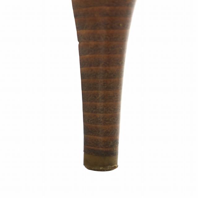 【中古】ルイヴィトン LOUIS VUITTON パンプス エナメル ポインテッドトゥ ハイヒール ストラップ 34M 21.5cm 茶色