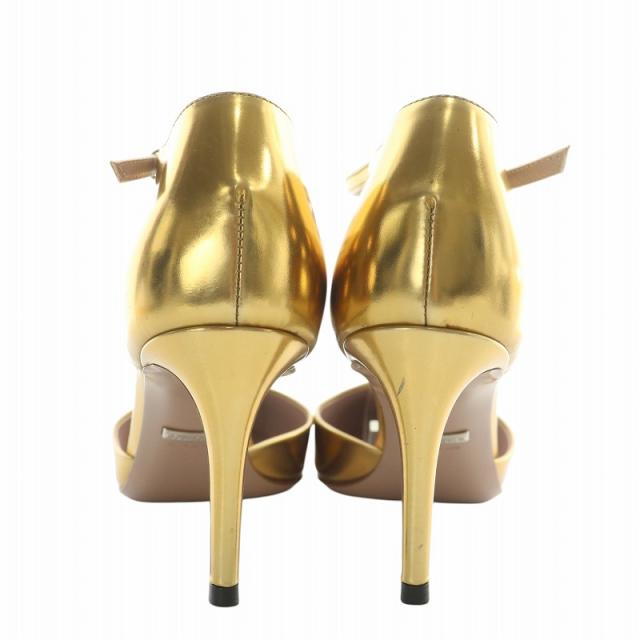 中古】グッチ GUCCI パンプス レザー ポインテッドトゥ ハイヒール