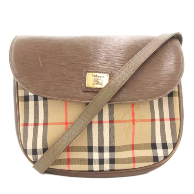 【中古】バーバリーズ Burberrys ヴィンテージ ショルダーバッグ 斜め掛け クロスボディ シャドーホース