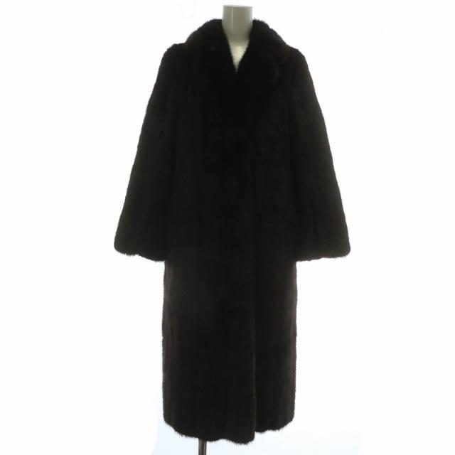 ◎◎ ミンク 毛皮 コート ハーフコート ブラウン サイズ13 レディース