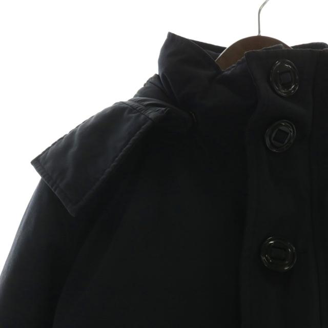 【中古】  ダウンジャケット アウター ファー コヨーテ フード ジップアップ ロゴ ワッペン M 黒 68F8490 中古】CANADA GOOSE ダウンジャケット アウター ファー コヨーテ