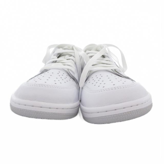 【中古】ナイキ NIKE 美品 エアジョーダン Air Jordan 1 Low OG スニーカー シューズ ローカット ロゴ 28.5cm 白