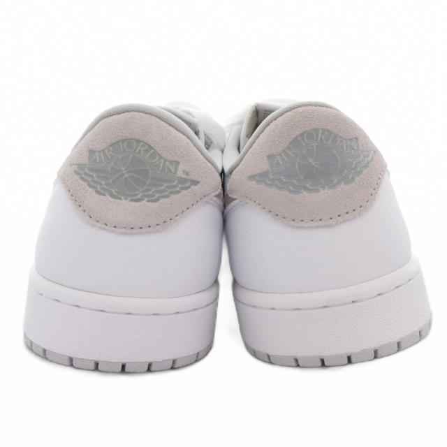 【中古】ナイキ NIKE 美品 エアジョーダン Air Jordan 1 Low OG スニーカー シューズ ローカット ロゴ 28.5cm 白
