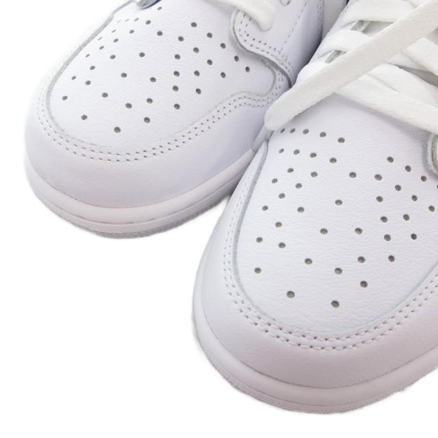 【中古】ナイキ NIKE 美品 エアジョーダン Air Jordan 1 Low OG スニーカー シューズ ローカット ロゴ 28.5cm 白
