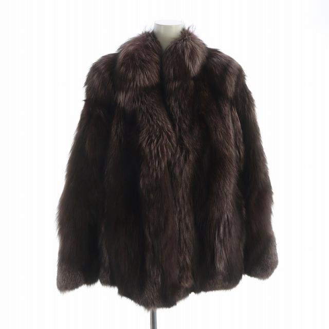 中古】ノーブランド ファーコート アウター 毛皮 サファイアミンク