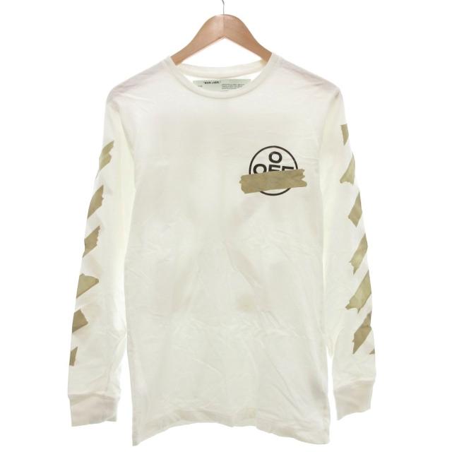 中古】オフホワイト OFF WHITE 22SS TAPE ARROWS L/S TEE テープ
