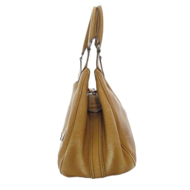 中古】トッズ TOD'S ハンドバッグ ロゴ レザー 茶 ブラウン /AE □GY18