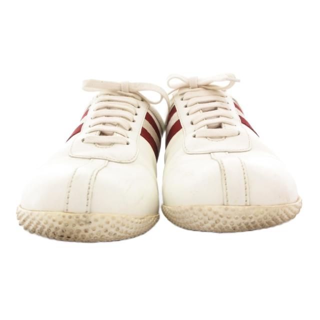 【中古】バリー BALLY FRENZ ローカットスニーカー シューズ 切替 レザー US8D 白 ホワイト /GV ■GY18 メンズ 中古】バリー BALLY FRENZ ローカットスニーカー シューズ 切替 レザー