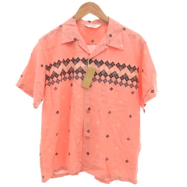 【中古】未使用品 東洋エンタープライズ スターオブハリウッド タグ付き レーヨン アロハシャツ オープンカラー M