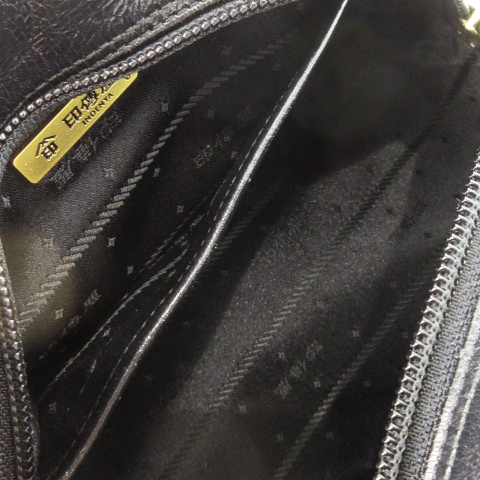 中古】印傳屋 INDEN‐YA INDENYA キナート ハンドバッグ ミニボストン