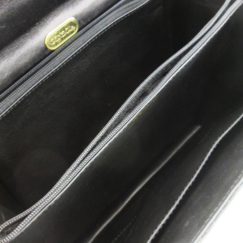 中古】ゴンドラ GONDOLA ハンドバッグ クロコダイル シャイニークロコ