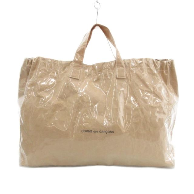 【中古】コムデギャルソン COMME des GARCONS ショッパー トートバッグ クラフト紙 クリア ベージュ GG-K 201 /UO