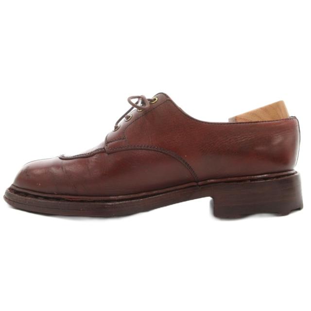 【中古】ジェイエムウエストン J.M.WESTON 597-22 Uチップ レザーシューズ 革靴 レースアップ レザー 5.5E 25.5 茶