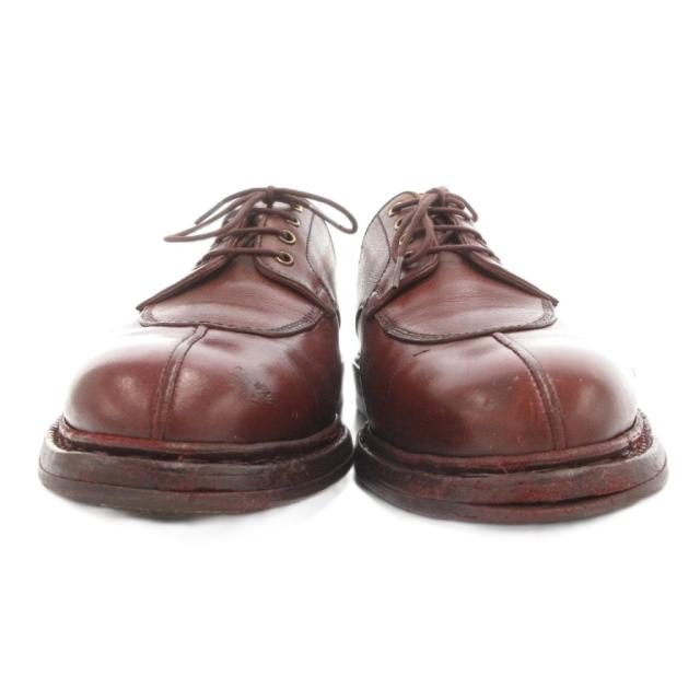 【中古】ジェイエムウエストン J.M.WESTON 597-22 Uチップ レザーシューズ 革靴 レースアップ レザー 5.5E 25.5 茶
