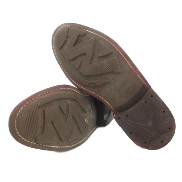 【中古】ジェイエムウエストン J.M.WESTON 597-22 Uチップ レザーシューズ 革靴 レースアップ レザー 5.5E 25.5 茶