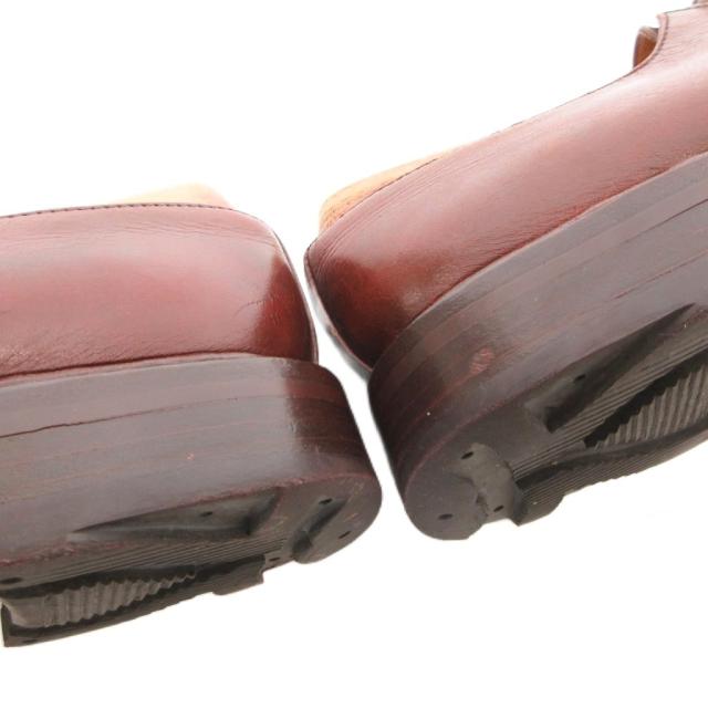 【中古】ジェイエムウエストン J.M.WESTON 597-22 Uチップ レザーシューズ 革靴 レースアップ レザー 5.5E 25.5 茶