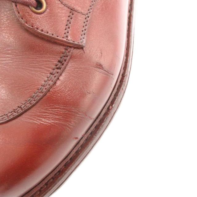 【中古】ジェイエムウエストン J.M.WESTON 597-22 Uチップ レザーシューズ 革靴 レースアップ レザー 5.5E 25.5 茶