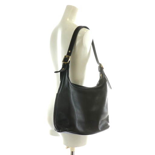 【中古】COACH オールドコーチ ヴィンテージ 9058 USA製 ショルダーバッグ 肩掛け オールレザー ゴールド金具 黒 中古】COACH オールドコーチ ヴィンテージ 9058 USA製 ショルダー