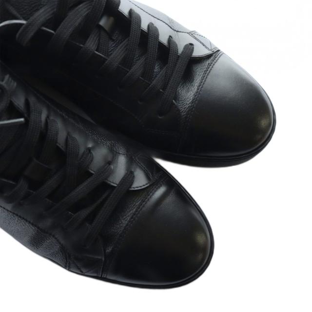 【中古】ルイヴィトン モノグラム エクリプス マッチアップライン ローカット スニーカー 8 26.5cm 黒