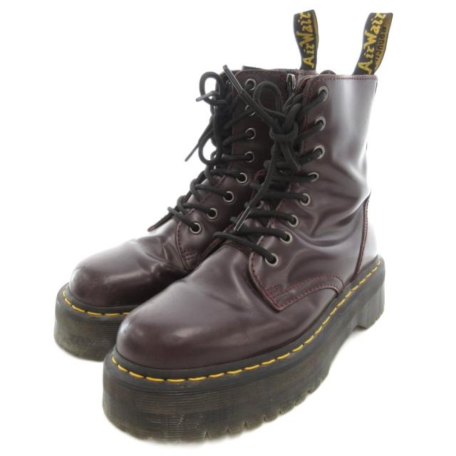 【中古】ドクターマーチン DR.MARTENS JADON ジェイドン 8ホールブーツ レザー 厚底ソール UK6 バーガンディ