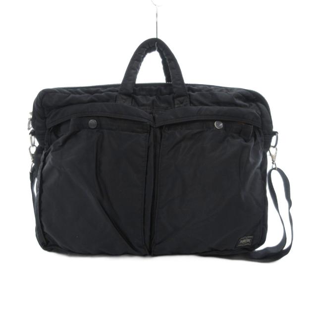 【中古】ポーター PORTER 吉田カバン TANKER タンカー ハンドバッグ 2WAY ナイロン ロゴ 黒 ブラック /JS メンズ