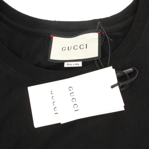 【中古】未使用品 グッチ GUCCI タグ付き GUCCI ロゴ ウォッシュドオーバーサイズ Tシャツ 半袖 シェリーライン XS_6