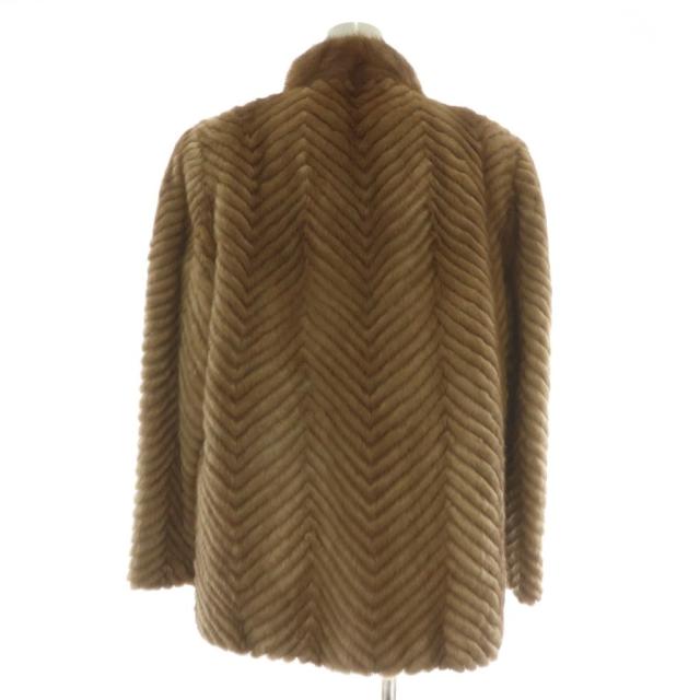 中古】ノーブランド ファーコート アウター 毛皮 ミンク ミドル 肩