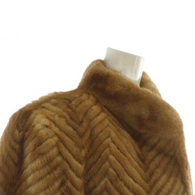中古】ノーブランド ファーコート アウター 毛皮 ミンク ミドル 肩