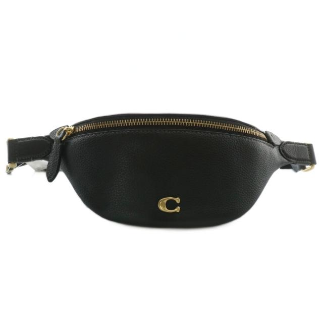 未使用品・kate spade 黒 レザー ボディバッグ・ウエストポーチ 黒のウエストバッグ 未使用品 未使用品・kate spade 黒 レザー ボディ