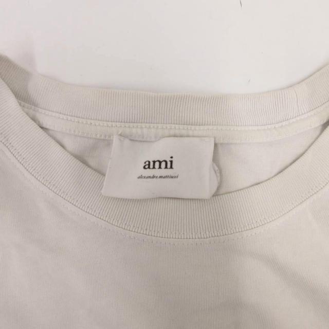 【中古】アミ アレクサンドル マテュッシ ami alexandre mattiussi Tシャツ 半袖 グレー 灰色 ハートロゴ刺繍_4
