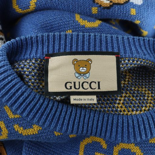 中古】グッチ GUCCI EXO KAIコラボ ニット セーター 長袖 ロゴ GG