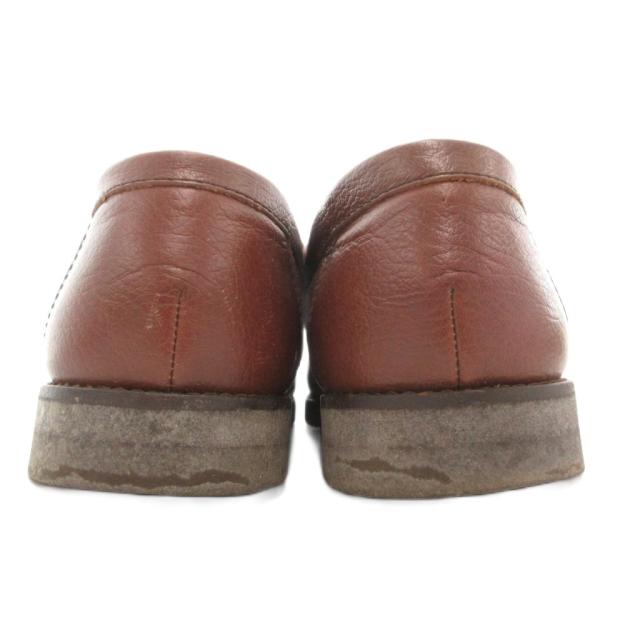 【中古】バーバリー ロンドン BURBERRY LONDON ローファー シューズ レザー 24.5cm 茶 ブラウン