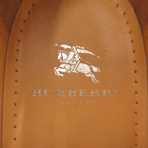 【中古】バーバリー ロンドン BURBERRY LONDON ローファー シューズ レザー 24.5cm 茶 ブラウン