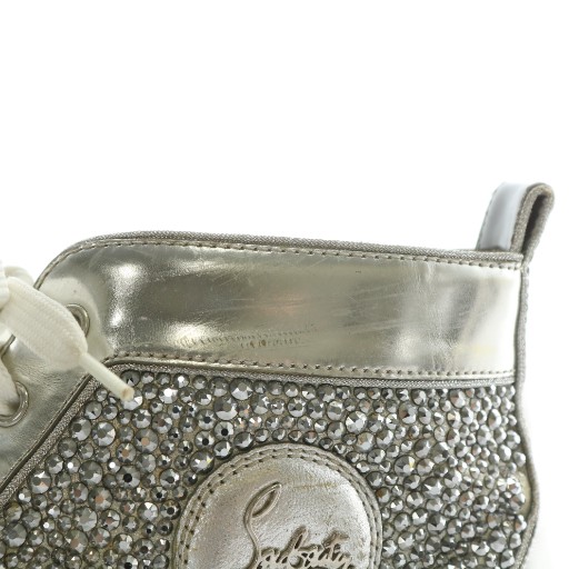 中古】Christian louboutin スニーカー ハイカット レザー ライン