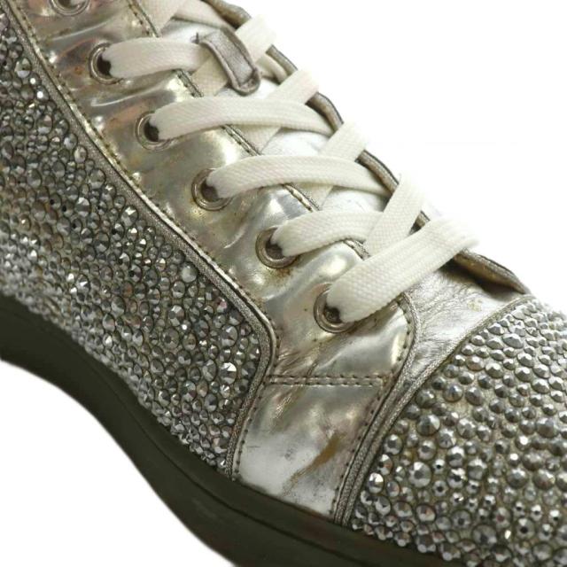 中古】Christian louboutin スニーカー ハイカット レザー ライン