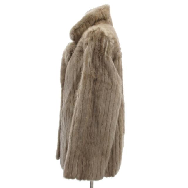 中古】ノーブランド ファーコート 毛皮 ミンク ハーフ丈 11 ベージュ